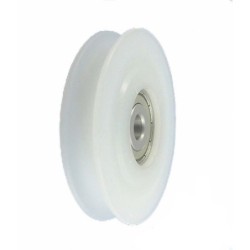 Rolka fi. 80mm 6Ł tworzywowa profilowana z łożyskiem / C80/6Ł