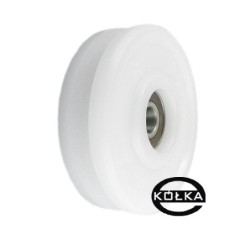 Rolka fi. 90mm 10Ł tworzywowa profilowana z łożyskiem / C90/10Ł
