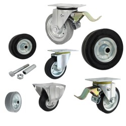 31 : Koło fi. 140 mm metalowo-gumowe z zest. Montażowym / 31