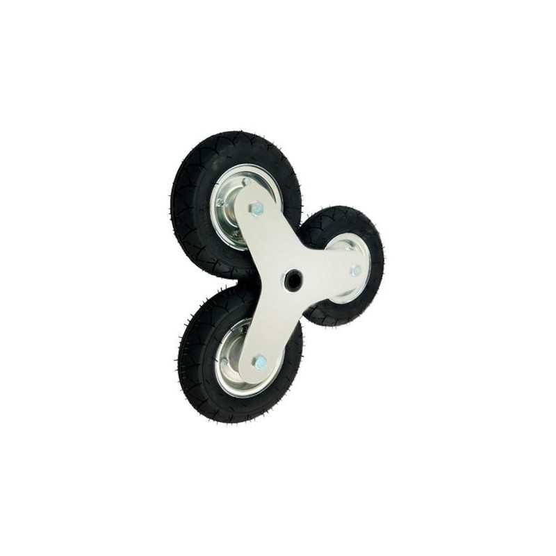 kopia Koło 3 x fi. 200 mm pneumatyczne do wózka schodowego, zestaw jezdny kół, N: 120kg / 200MK-3-KTS