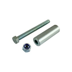 Tuleja montażowa 78mm + śruba + nakrętka do kół fi. 300mm T8  / ZT25-78/12