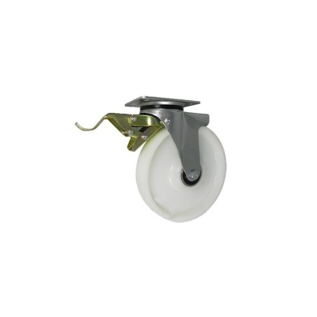 Koło fi. 250 mm tworzywowe, obudowa skrętna z ham, N: 300kg  / 95BNWH