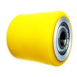 Rolka fi. 80 mm, szer. 100 mm aluminiowo-poliuretanowa, N: 700kg / RAP-80-100/25