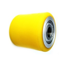 Rolka fi. 85 mm, szer. 60 mm aluminiowo-poliuretanowa, N: 400kg, otwór 25 mm / RAP-85-60/25