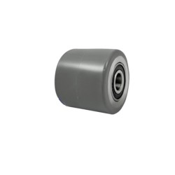 Rolka fi. 80 mm, szer. 70 mm aluminiowo-poliuretanowa, N: 500kg, szara / RAPS-80-70