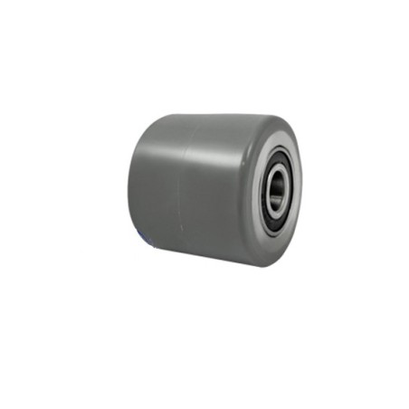 Rolka fi. 80 mm, szer. 70 mm aluminiowo-poliuretanowa, N: 500kg, szara / RAPS-80-70