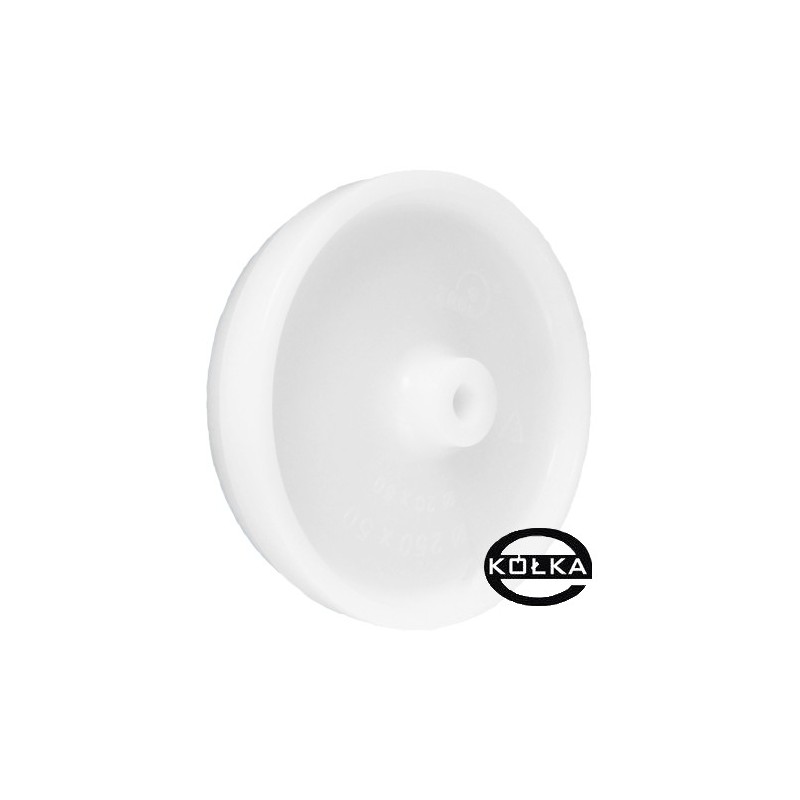 Koło fi. 250 mm tworzywowe , otwór 25mm, N: 200kg  / 99B/25