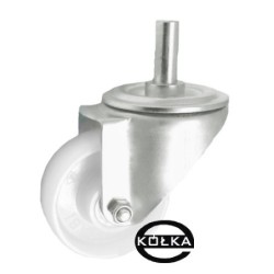 Koło fi. 100 mm tworzywowe, z bolcem 24 , N: 100kg / 14B*24