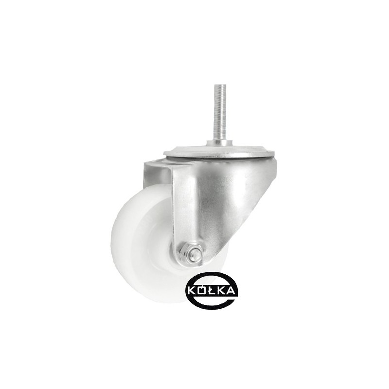 Koło fi. 80 mm tworzywowe, z trzpieniem M10, N: 100kg  / 5B9*M10