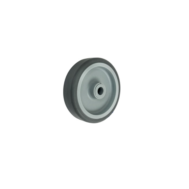 Koło fi. 100 mm, otwór 12mm N: 80kg tworzywowo-gumowe / M10T