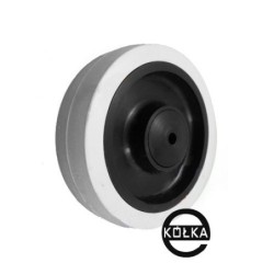 Koło fi. 125 mm, otwór 8mm  N: 80kg tworzywowo–gumowe ze śrubą / M125TŁ