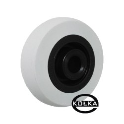 Koło fi. 50 mm, otwór 9mm  N: 40kg tworzywowo–gumowe / M50TP