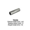 Tuleja montażowa d=12mm, otwór 8mm, dł. 62mm / T12-62/8