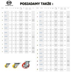 Koło fi. 160mm aluminiowo-poliuretanowe stałe, N: 400kg / A43PH