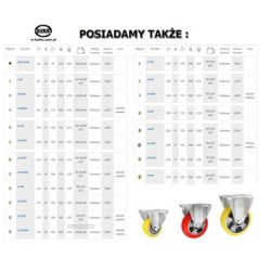 Koło fi. 140mm aluminiowo-poliuretanowe stałe, N: 300kg / A33P