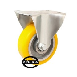 Koło fi. 100mm aluminiowo-poliuretanowe stałe, N: 150kg / A13P