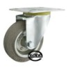Koło fi. 100 mm metalowo-gumowe , skrętne N: 70kg szare / 12LS