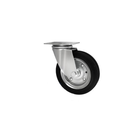 Koło fi. 150 mm metalowo-gumowe , skrętne N: 130kg / 72W