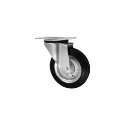 Koło fi. 160 mm metalowo-gumowe , skrętne N: 150kg / 42W