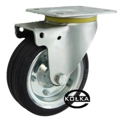 Koło fi. 160 mm metalowo-gumowe , skrętne N: 220kg / 42NW