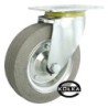 Koło fi. 180 mm metalowo-gumowe , skrętne N: 220kg szare / 52NS