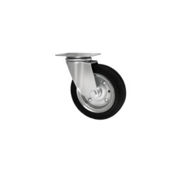 Koło fi. 200 mm metalowo-gumowe , skrętne N: 200kg / 62W