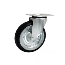 Koło fi. 200 mm metalowo-gumowe , skrętne N: 200kg Radialne / 62RW