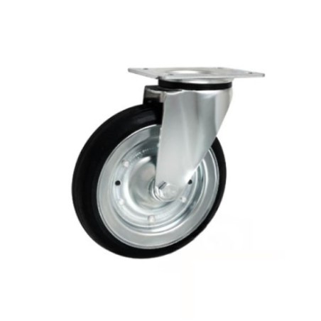 Koło fi. 200 mm metalowo-gumowe , skrętne N: 200kg Radialne / 62RW