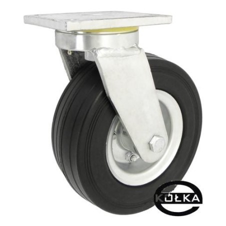 Koło fi. 200 mm metalowo-gumowe , skrętne N: 300kg / 62NNŁD