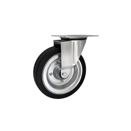 Koło fi. 250 mm metalowo-gumowe , skrętne N: 220kg / 92MNNŁ