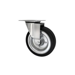 Koło fi. 250 mm metalowo-gumowe , skrętne N: 220kg / 92MNNŁ