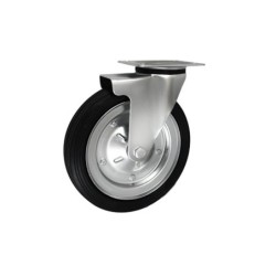 Koło fi. 250 mm metalowo-gumowe , skrętne N: 220kg / 92PL