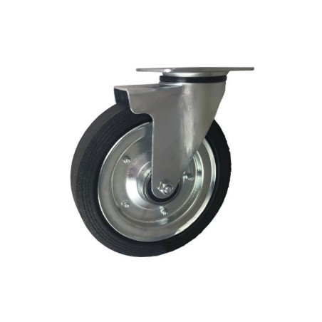 Koło fi. 250 mm metalowo-gumowe , skrętne N: 220kg /92ŁW