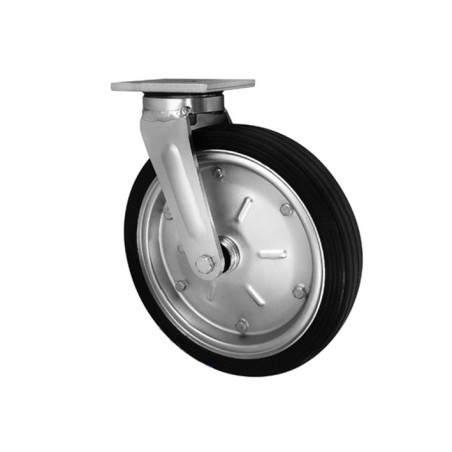 Koło fi. 300 mm metalowo-gumowe , skrętne N: 250kg / 1002MD