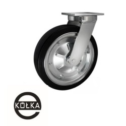 Koło fi. 350 mm metalowo-gumowe , skrętne N: 400kg / 3502ŁD