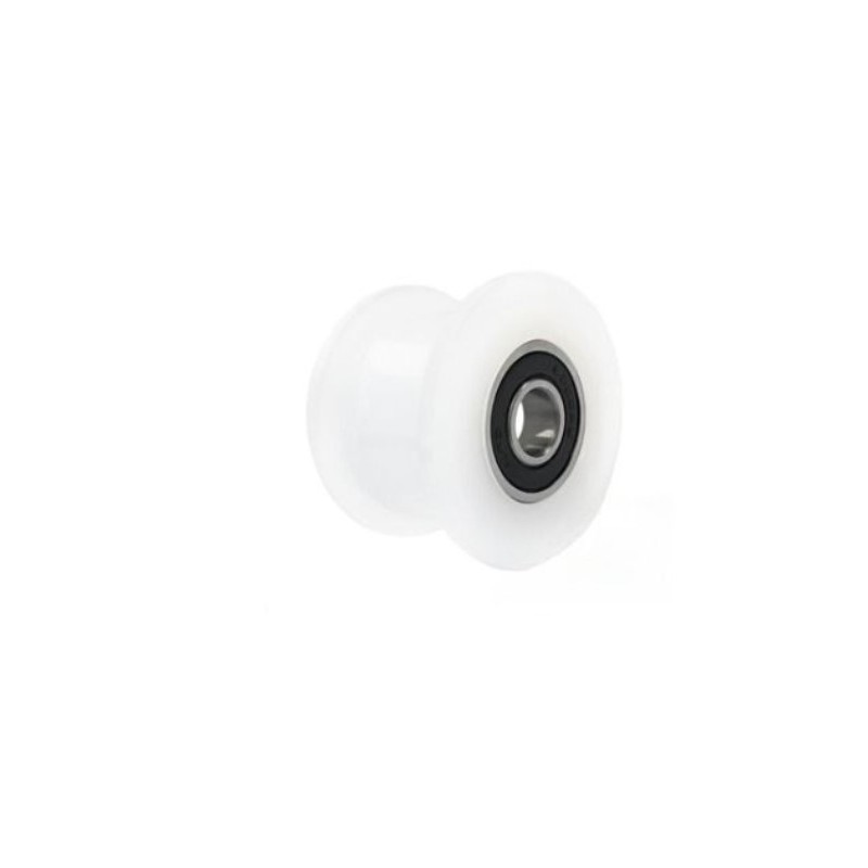 Rolka fi. 45 mm rowek 24, tworzywowa profilowana ułożyskowana do homoga, slidera / C45/24Ł/10