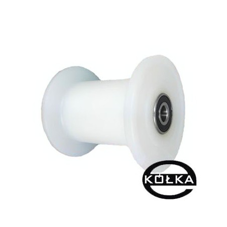 Rolka fi. 90 mm rowek 75, tworzywowa profilowana ułożyskowana / C90/75Ł/12