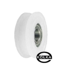Rolka fi. 56 mm rowek 7, tworzywowa profilowana ułożyskowana /C56/7Ł/15