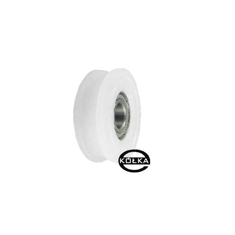 Rolka fi. 56 mm rowek 7, tworzywowa profilowana ułożyskowana /C56/7Ł/15