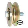 Rolka fi. 89 mm metalowa na teownik, w obudowie / RJTO-89-22