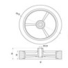 Koło do kosiarki fi. 175mm    K175