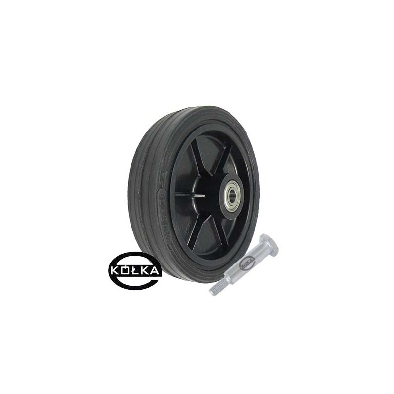 Kółko do kosiarki fi. 175 mm z łożyskiem + śruba z gwintem M10 / K175Ł*M10