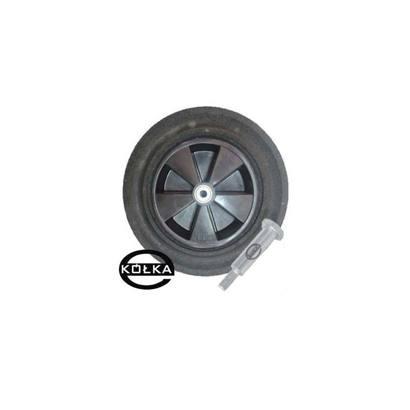 Kółko do kosiarki fi. 250 mm z łożyskiem + śruba z gwintem M10 / K250Ł*M10