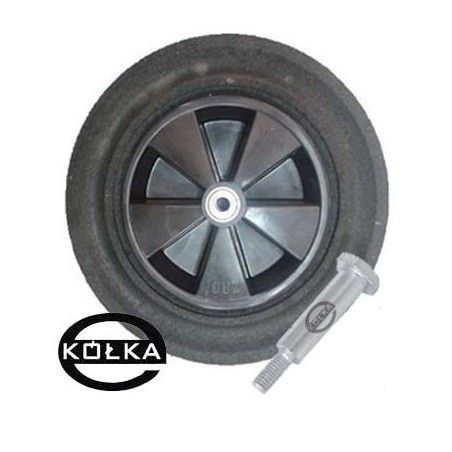 Kółko do kosiarki fi. 250 mm z łożyskiem + śruba z gwintem M10 / K250Ł*M10