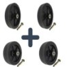 Zestaw: 2 x Koło do kosiarki  fi. 175 mm  + 2 x koło  fi. 200 mm + 4 śruby M8