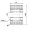 Rolka tworzywowa fi. 80x60 mm do paleciaka