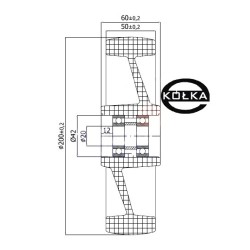 Koło fi. 200 mm, do...