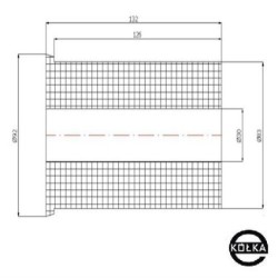 rolka tworzywowa fi. 83x132mm / R9-83-132