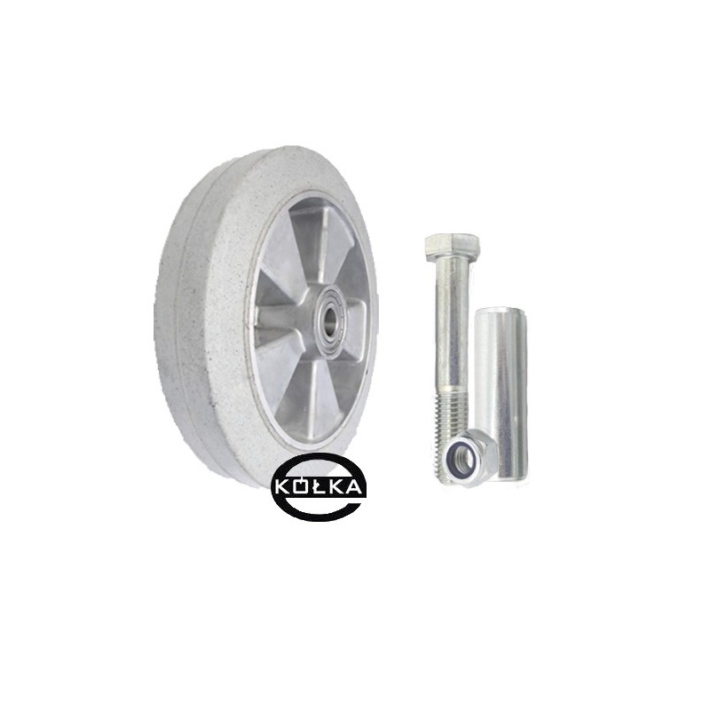 Koło fi. 250 mm aluminiowo-gumowe + tuleja, N: 300kg / A91GS Koło fi. 250 mm aluminiowo-gumowe + tuleja, N: 300kg / A91GS