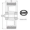 Koło fi. 180 mm aluminiowo-poliuretanowe, N: 450kg otw.20 / A50P